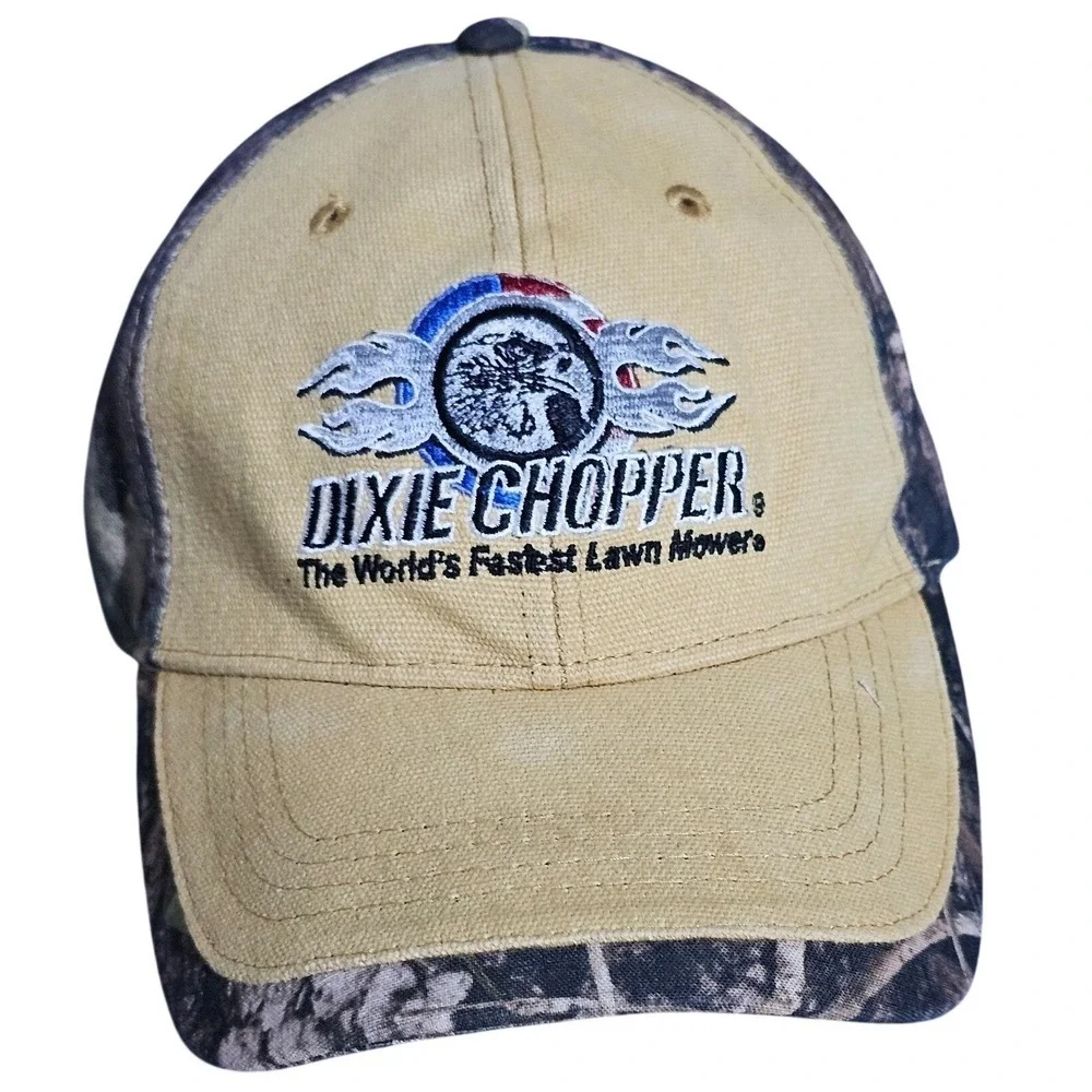 Dixie Chopper Hat Mens Tan Camo Briggs & Stratton 675C Pacific Headwear Dadcore